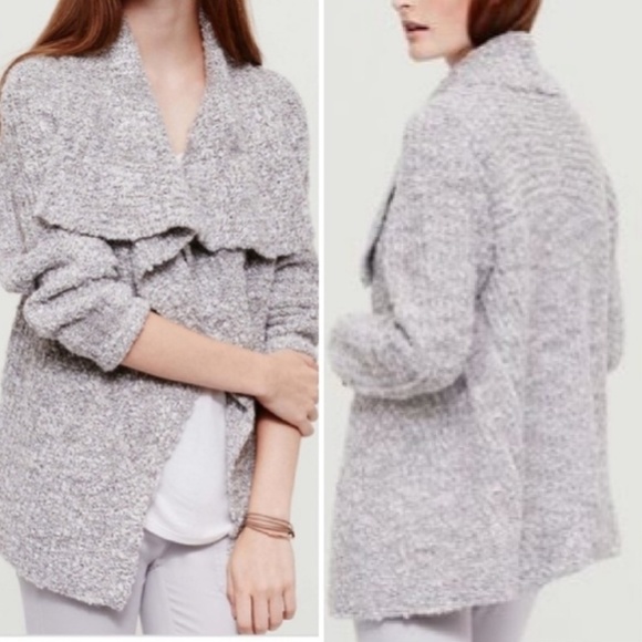 NWT Lou & Grey Alpaca Blend Open‎ Front Cardigan - Picture 1 of 8